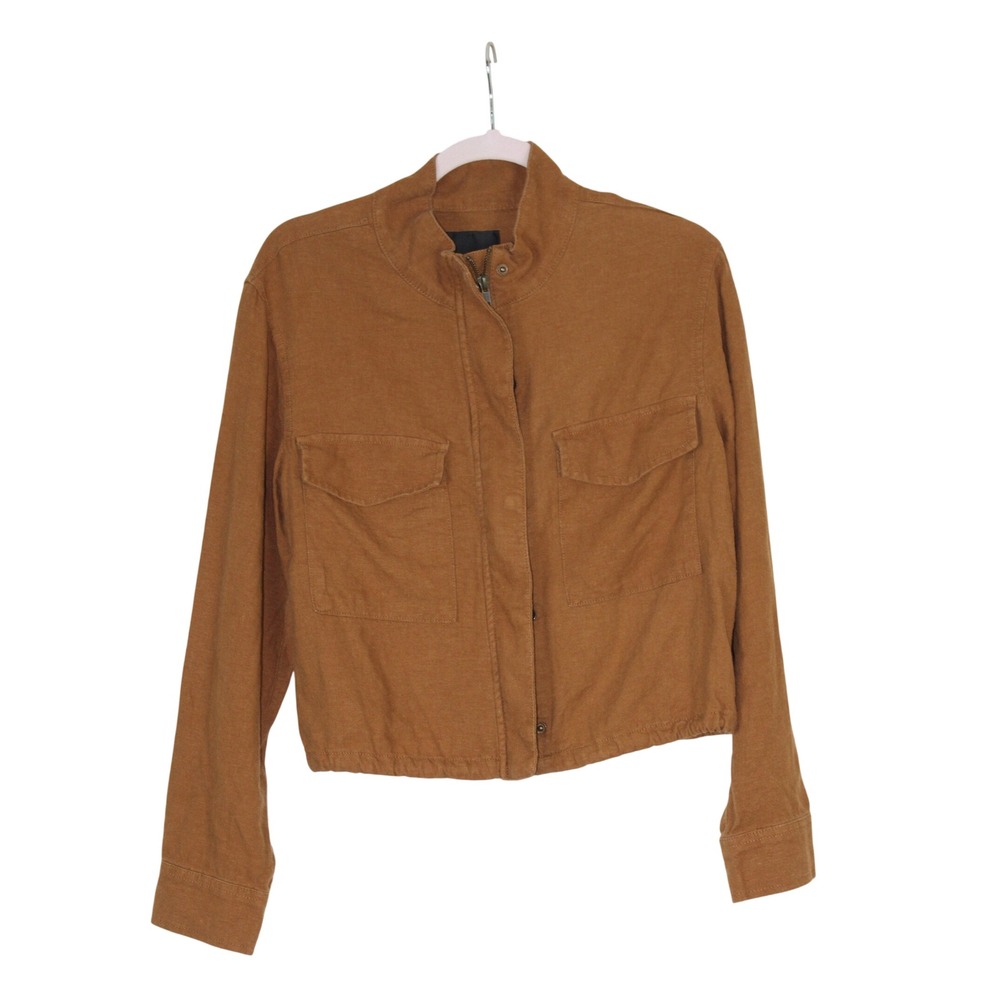 Sanctuary Armstrong Military Earthcore Cargo Brown Cropped Utiltiy Jacket S